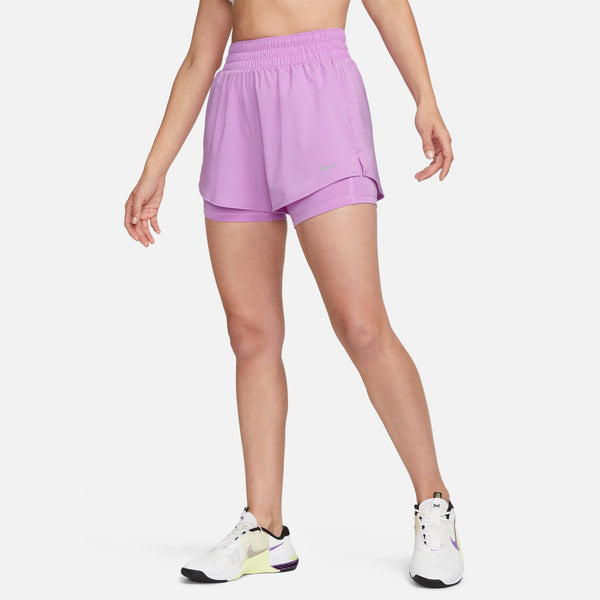 Buy Nike One Dri-Fit Mid-Rise 3in 2in1 Shorts Women Lilac online