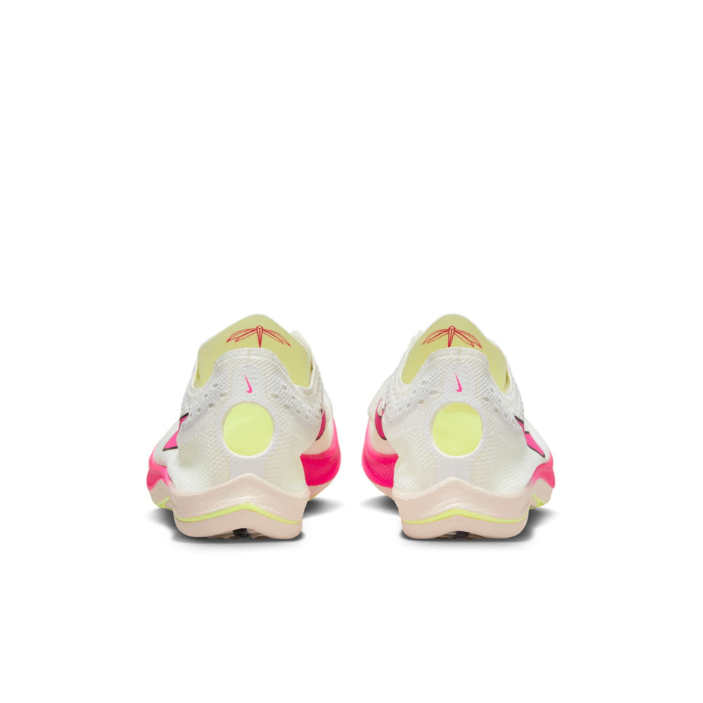 Nike ZoomX Dragonfly  Running Spikes Sail / Light Lemon Twist / Fierce Pink - achilles heel