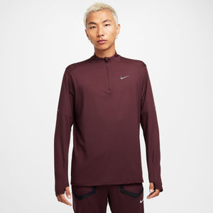 Nike Men's Dri-FIT Element Top Burgundy Crush / Reflective Silver - achilles heel