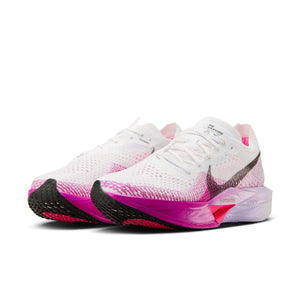 Nike Women's Vaporfly 3 Running Shoes White / Black / Vivid Purple / Purple Agate - achilles heel