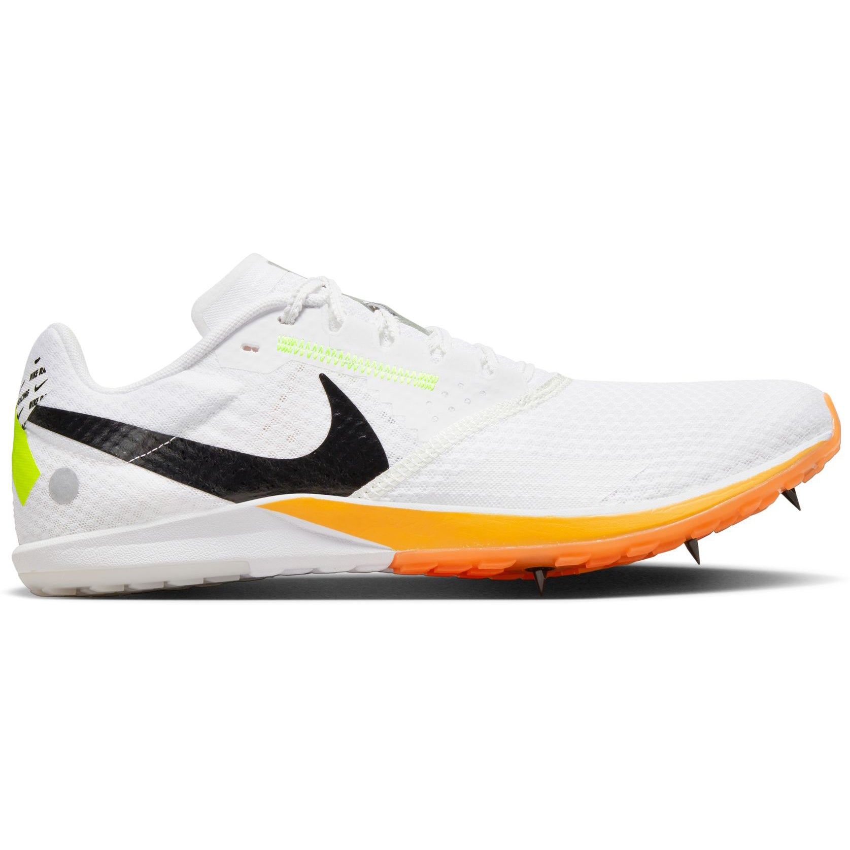 Nike Zoom Rival XC Running Spikes White / Black / Total Orange ...