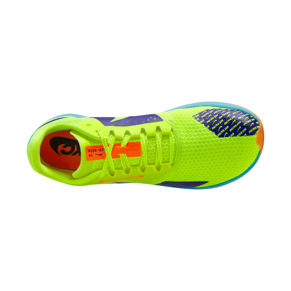 Nike Zoom Rival XC 6 Running Spikes Volt / Concord / Total Orange - achilles heel