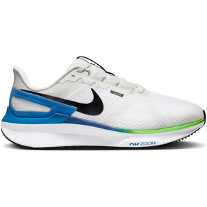 Nike Men s Structure 25 Wide Fit Running Shoes White Platinum Tint Star Blue Black