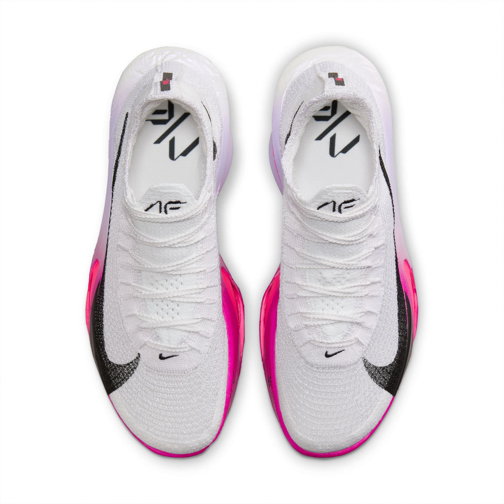 Nike Women's Alphafly 3 Running Shoes White / Black / Purple Agate / Vivid Grape - achilles heel