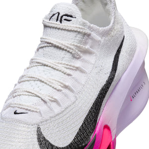 Nike Women's Alphafly 3 Running Shoes White / Black / Purple Agate / Vivid Grape - achilles heel