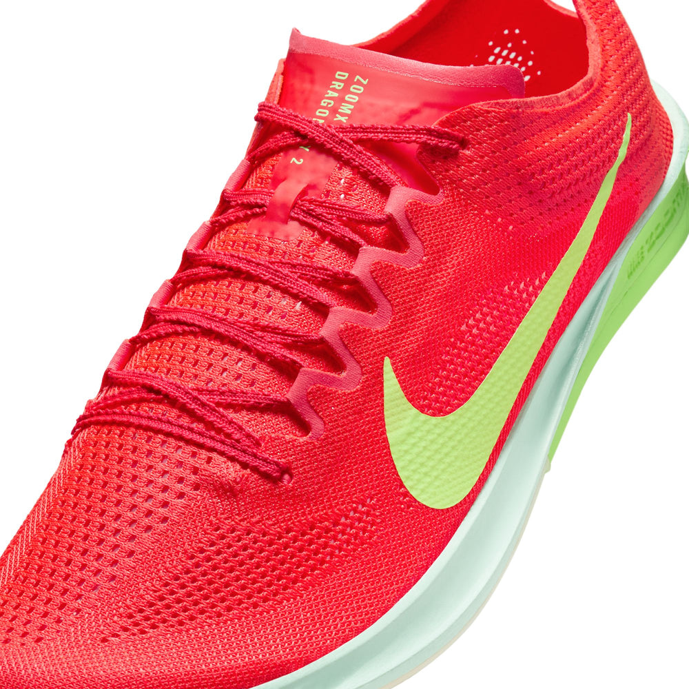 Nike ZoomX Dragonfly 2 Running Spikes Bright Crimson / Cave Purple / Hyper Crimson - achilles heel