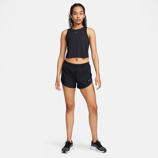 Nike Women's Dri-FIT One Classic Cropped Tank Black / Black | Achilles Heel