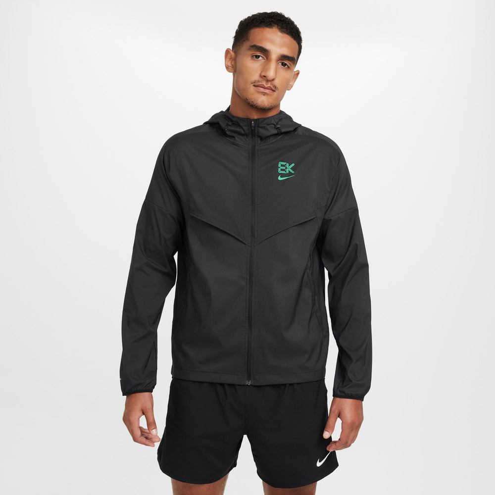 Nike Men's Dri-FIT Kipchoge Windrunner Jacket Black / Stadium Green - achilles heel