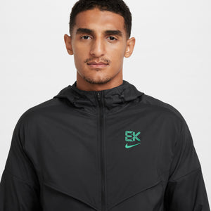 Nike Men's Dri-FIT Kipchoge Windrunner Jacket Black / Stadium Green - achilles heel