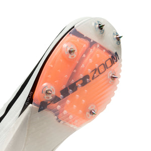 Nike Air Zoom Maxfly 2 Proto Running Spikes White / Black / Total Orange - achilles heel
