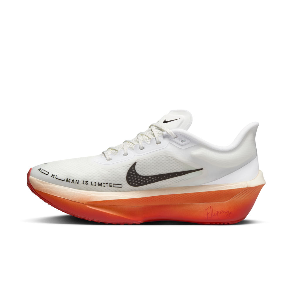 Nike Men's Zoom Fly 6 Eliud Kipchoge Running Shoes White / Black / Pale Ivory / Sail - achilles heel