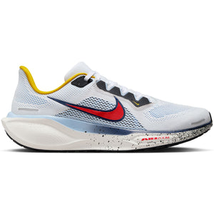 Nike Men's Pegasus 41 Running Shoes White / Speed Red / Psychic Blue - achilles heel