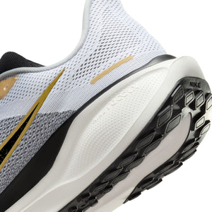 Nike Men's Pegasus 41 Running Shoes White / Metallic Gold / Light Smoke Grey / Black - achilles heel