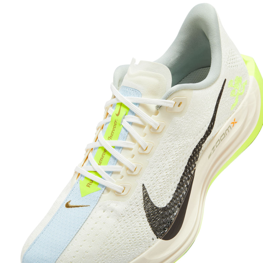 Nike Men s Pegasus Plus Running Shoes Sail Pale Ivory Volt Black Achilles Heel