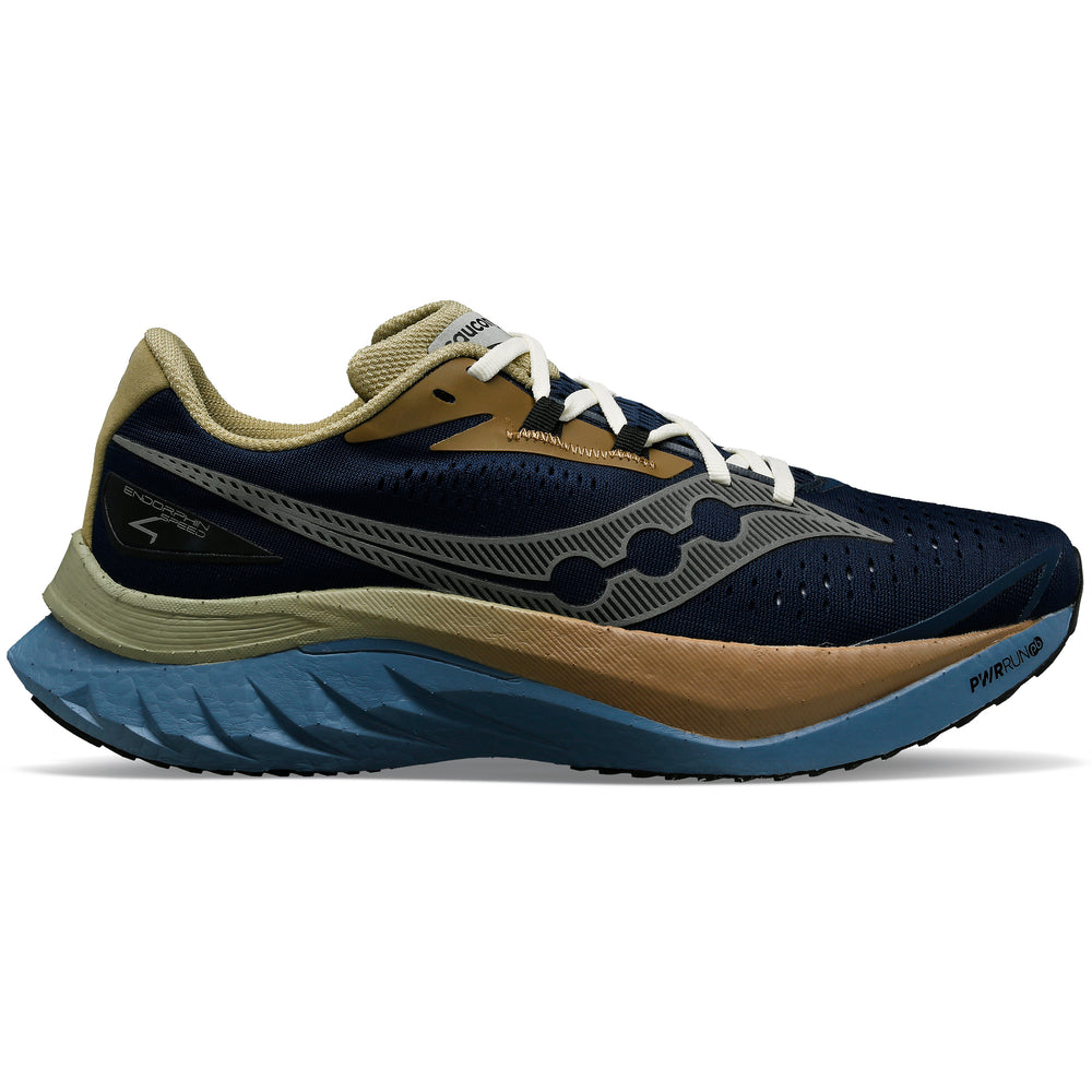 Saucony Men's Endorphin Speed 4 Running Shoes Navy / Elm - achilles heel