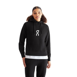 On Women's Club Hoodie Black - achilles heel