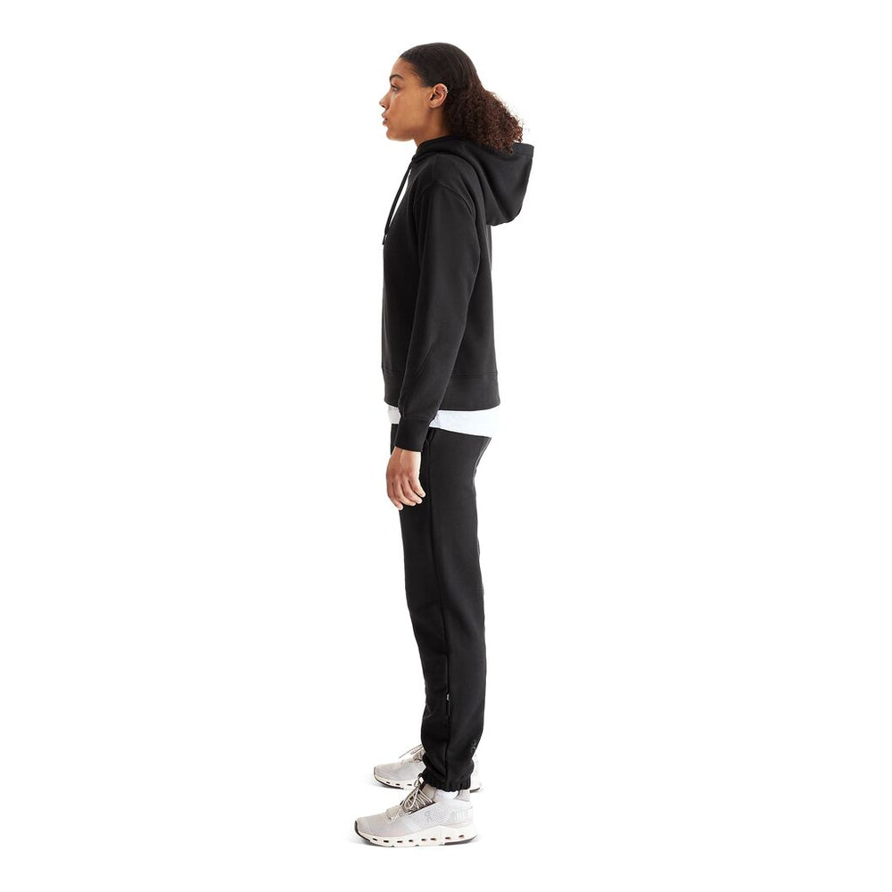 On Women's Club Hoodie Black - achilles heel