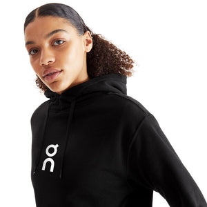 On Women's Club Hoodie Black - achilles heel