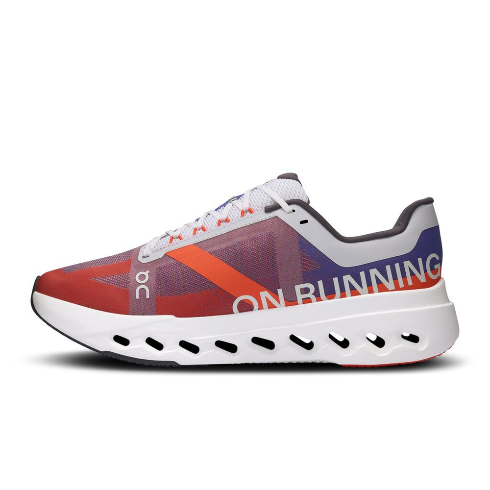 On Men's Cloudsurfer Next Running Shoes Indigo / Flame - achilles heel