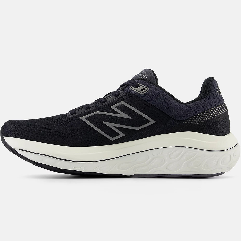 New Balance Women's 860v14 Wide Fit Running Shoes Black / Phantom / Angora - achilles heel