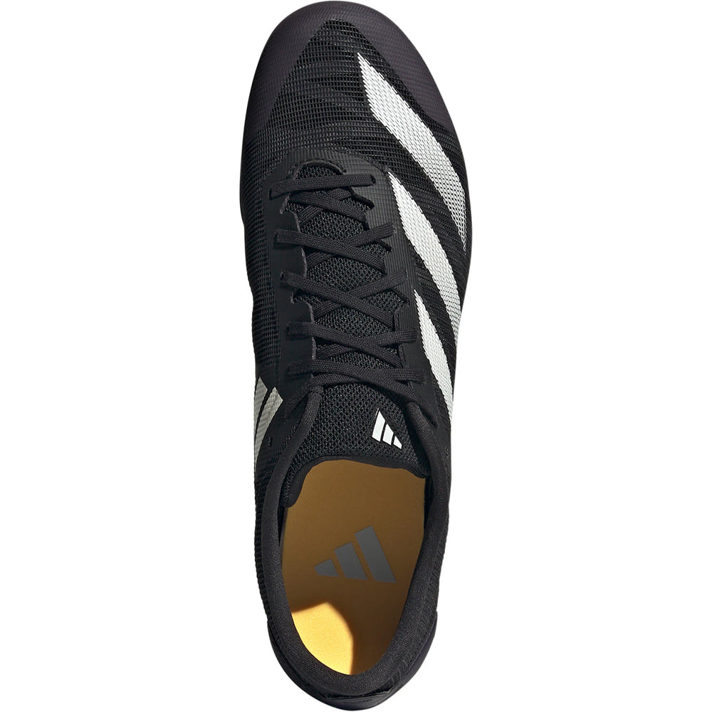 adidas Adizero XCS Running Spikes Core Black / Zero Metallic / Spark - achilles heel