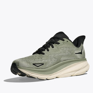 Hoka Men's Clifton 9 Running Shoes Sea Moss / Forest Lichen - achilles heel