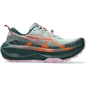 Asics Women's Trabuco Max 4 Trail Running Shoes Cold Moss / Nova Orange - achilles heel