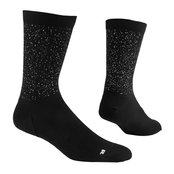 SAYSKY Reflective Combat High Socks Black - achilles heel