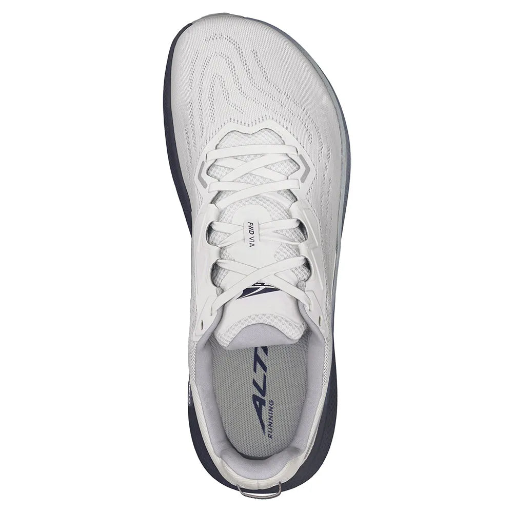 Altra Men's FWD VIA Running Shoes White / Navy - achilles heel