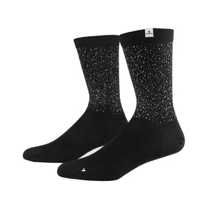 SAYSKY Reflective Combat High Socks Black - achilles heel