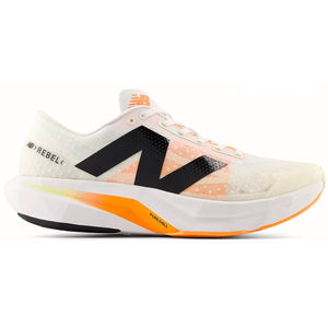 New Balance Men's Fuelcell Rebel v4 Running Shoes Angora / Hot Mango / Black - achilles heel