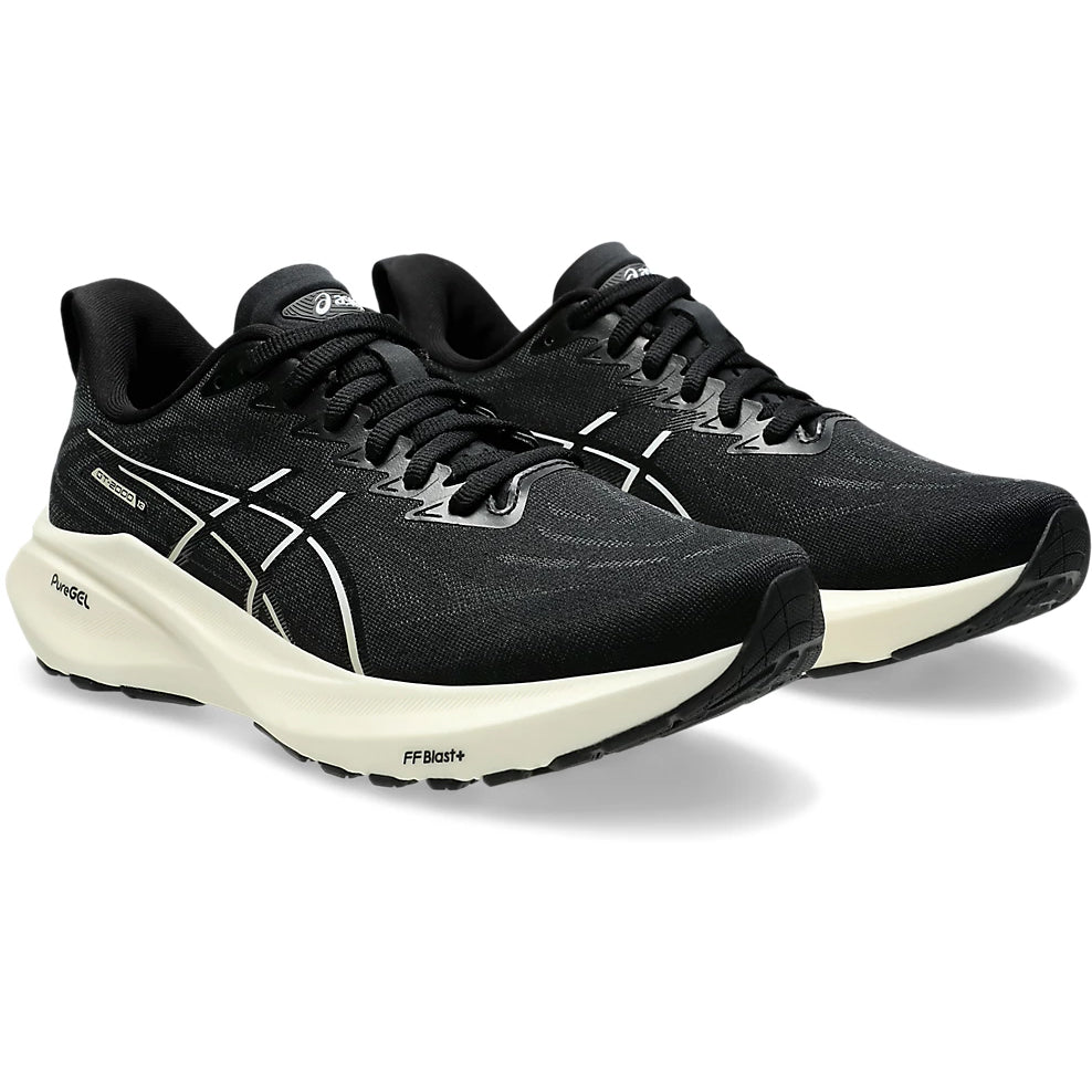 Asics Women s GT 2000 13 Running Shoes Black White Achilles Heel