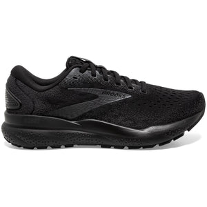 Brooks Women s Ghost 16 Wide Fit Running Shoes Black Black Ebony