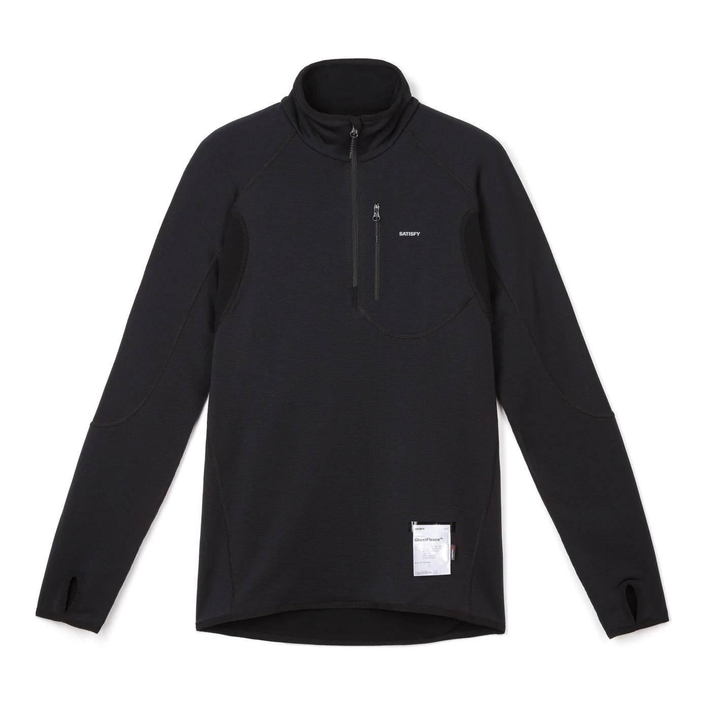 Satisfy GhostFleece Half-Zip Top Black | Achilles Heel