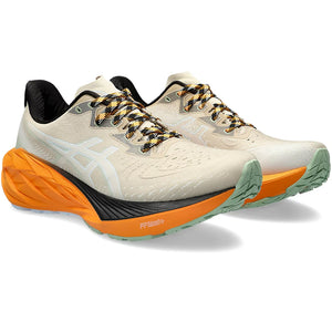 Asics Men's Novablast 4 TR Running Shoes Nature Bathing / Fellow Yellow - achilles heel