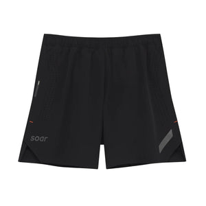 Soar Men's Run Shorts Black v2 - achilles heel