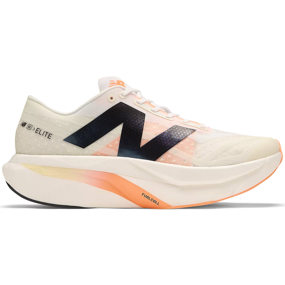 New Balance Men's FuelCell SuperComp Elite v4 Running Shoes White / Angora / Hot Mango - achilles heel