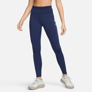 Nike Pro Training Seaonal Dri-FIT high rise leggings in blue