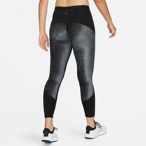Nike Women's Essential Running Capri Black/Black/Black/Reflective Silver  Pants