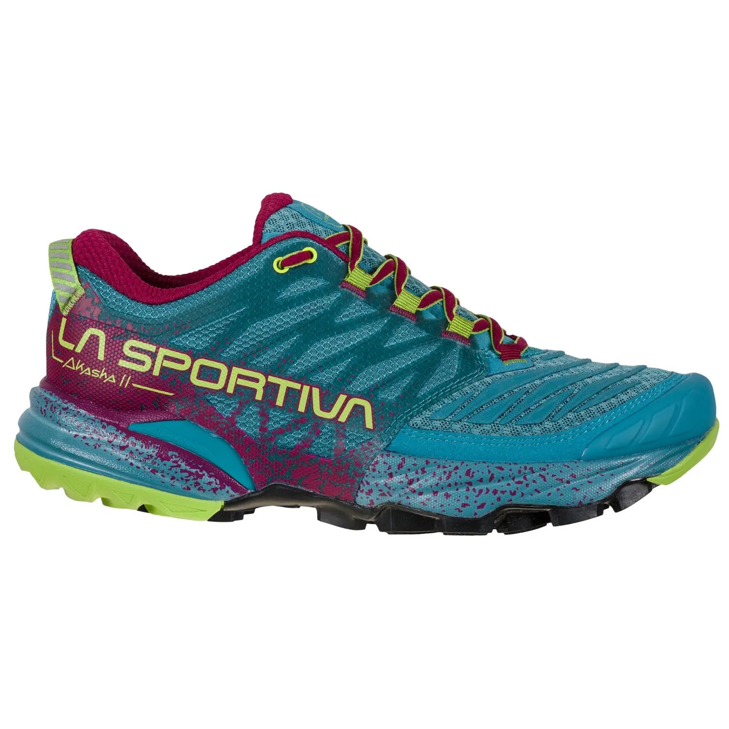 La Sportiva Women's Akasha 2 Trail Running Shoes Topaz / Red Plum ...